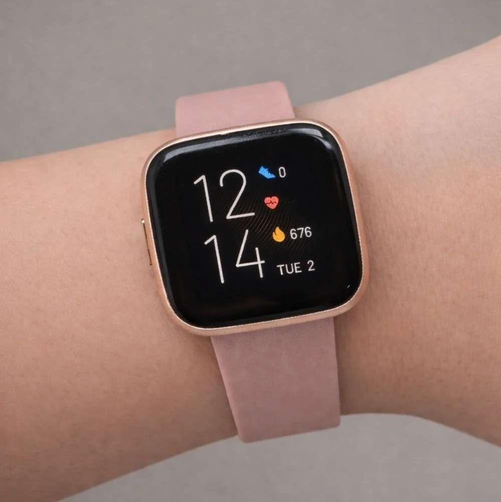 Fitbit Versa 2 Smartwatch Pink 40mm Alexa WR50M Always On Display No Charger
